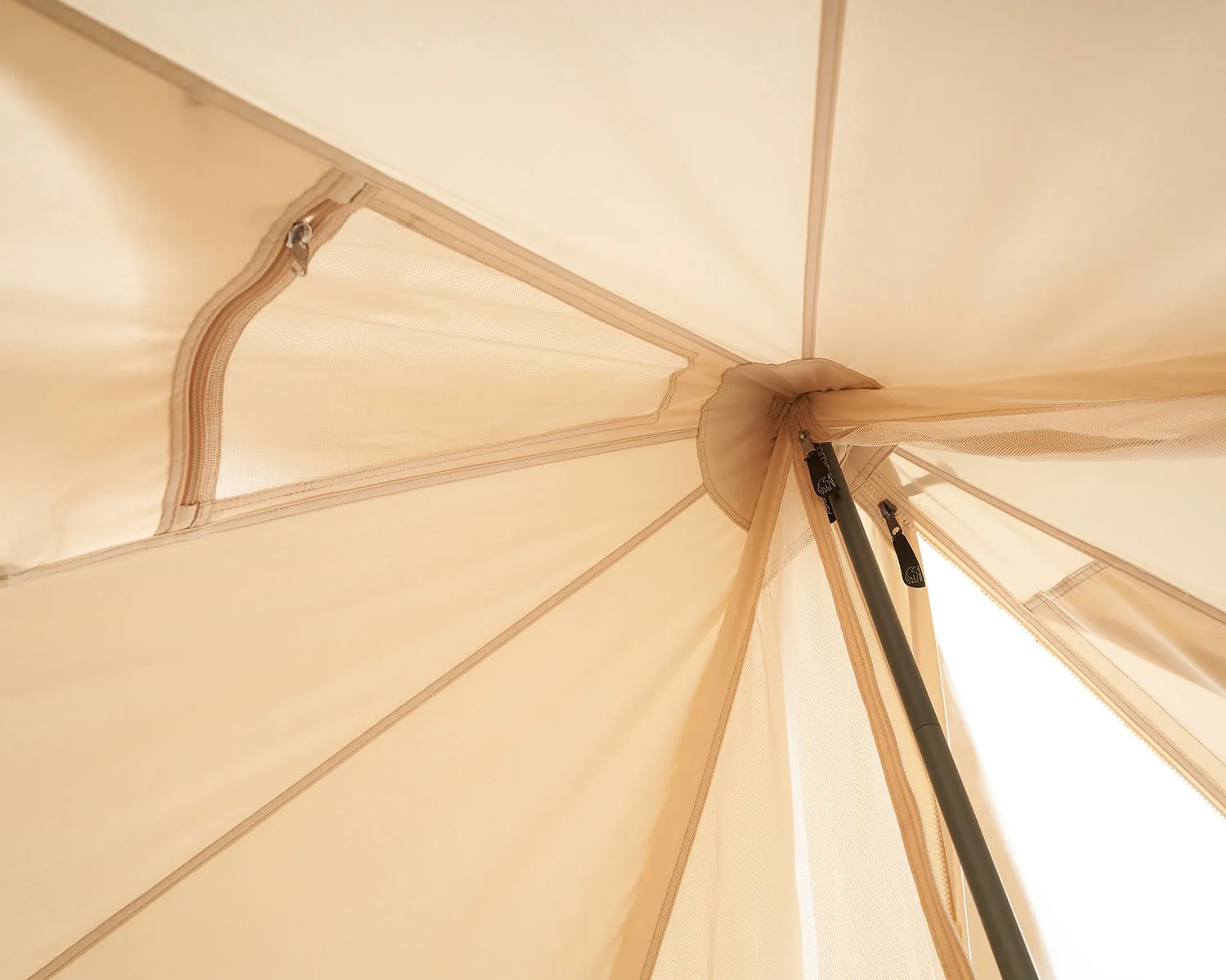 Jarnvid 8 m² technical cotton tent - 8 m² - Sandshell