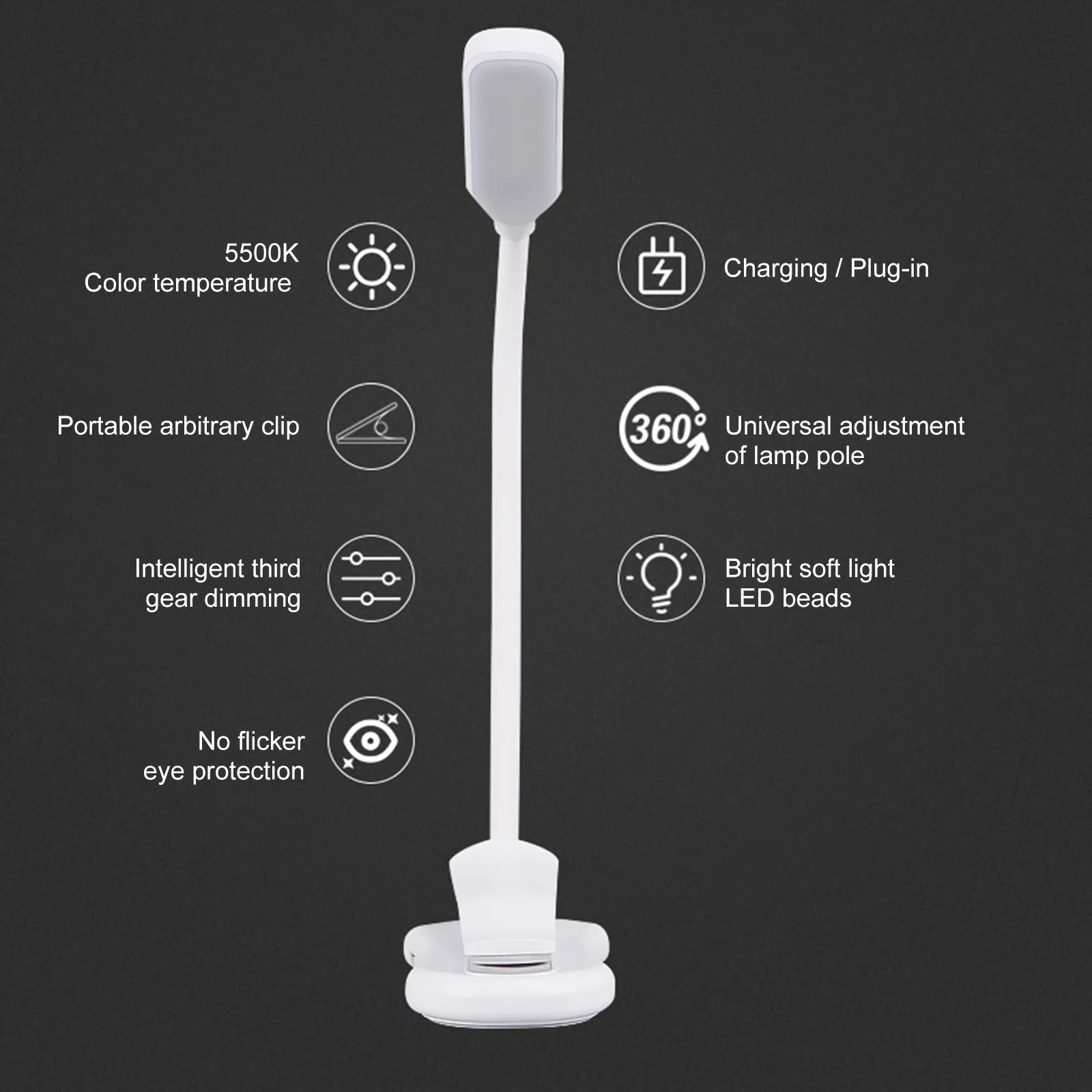 LED Desk Lamp  5W 6000K
