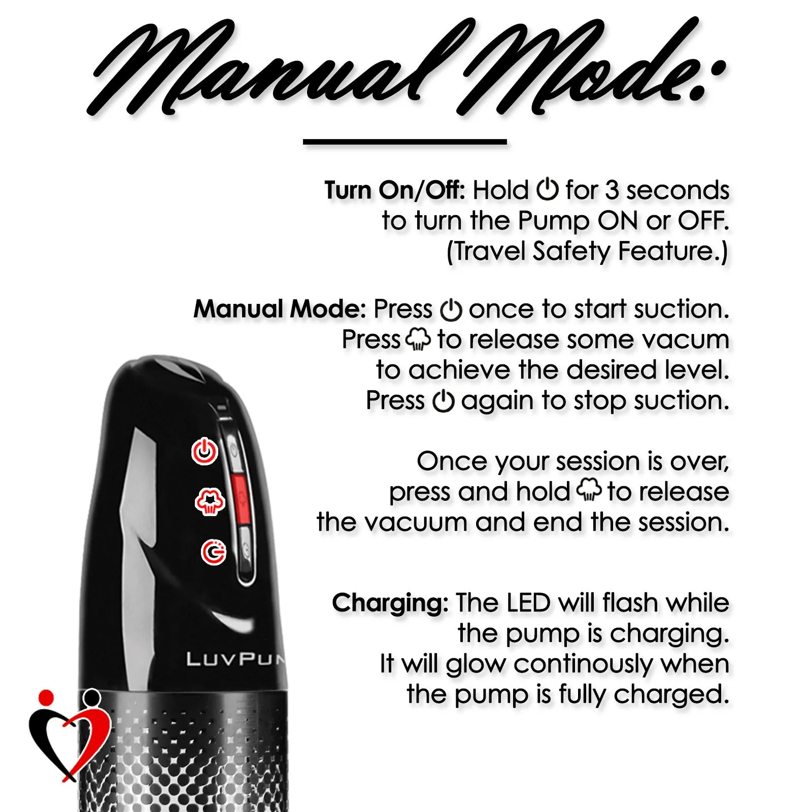 LeLuv iPump Head Unit | 3-Speed, Smart or Smart LCD | Rechargeable or Battery-Powered