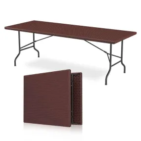 Lifestyle Fold-in-Half Table 6ft Brown