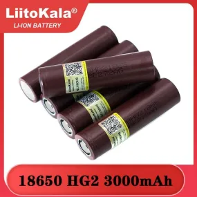 Liitokala 100% New HG2 18650 3000mAh Rechargeable battery 18650HG2