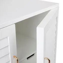 Loft Oak Bar Cabinet - White