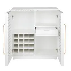 Loft Oak Bar Cabinet - White