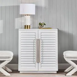 Loft Oak Bar Cabinet - White
