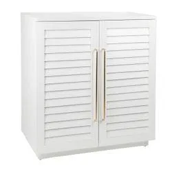 Loft Oak Bar Cabinet - White