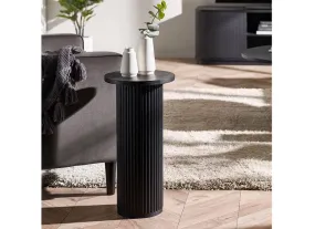 Louis Black Fluted Drinks Table