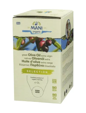 Mani Organic Extra Virgin Olive Oil 3L