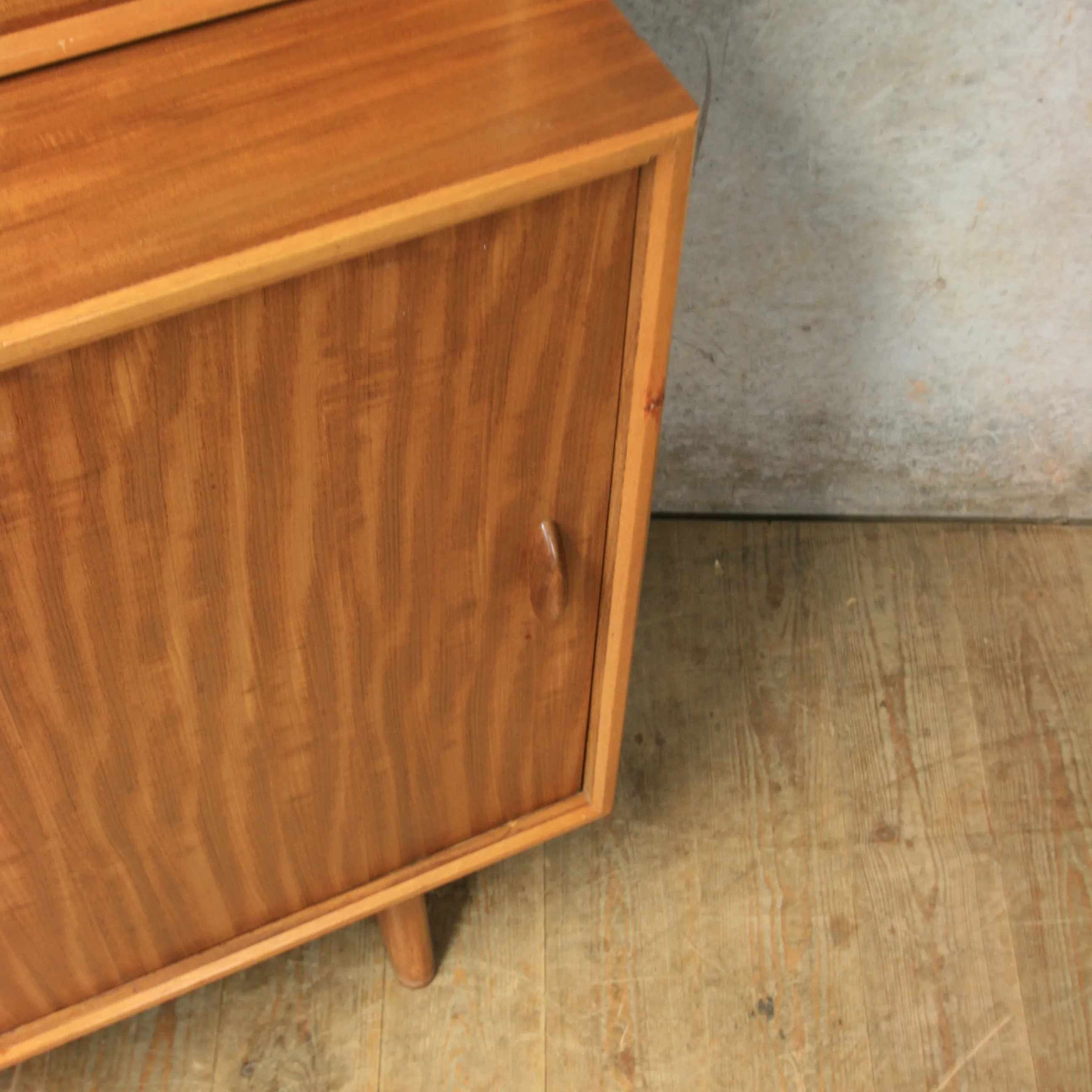 Mid Century Teak Drinks Cabinet / Bookcase – 1110b