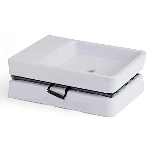 Modern Home 5' Portable Folding Party Ice Bin Table with Skirt - White