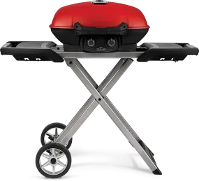 Napoleon Bbq TQ285XRD1A TravelQ 285X with Scissor Cart and Griddle , Propane, Red