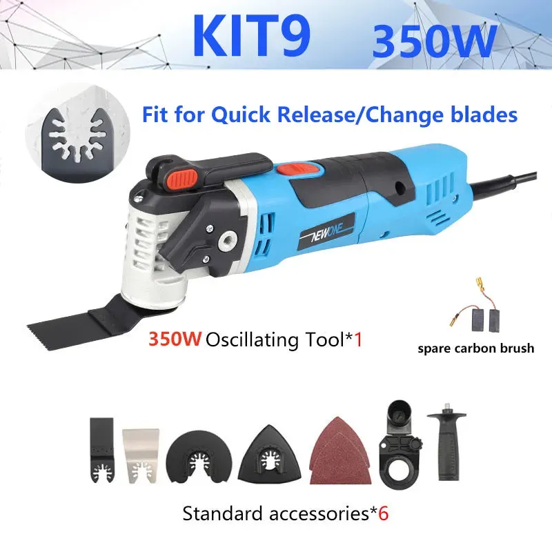 NEWONE 300w/350w/500w Oscillating Tool Multifunction Power Tool Electric Trimmer Renovator Saw 3with Handle,DIY Home Improvement