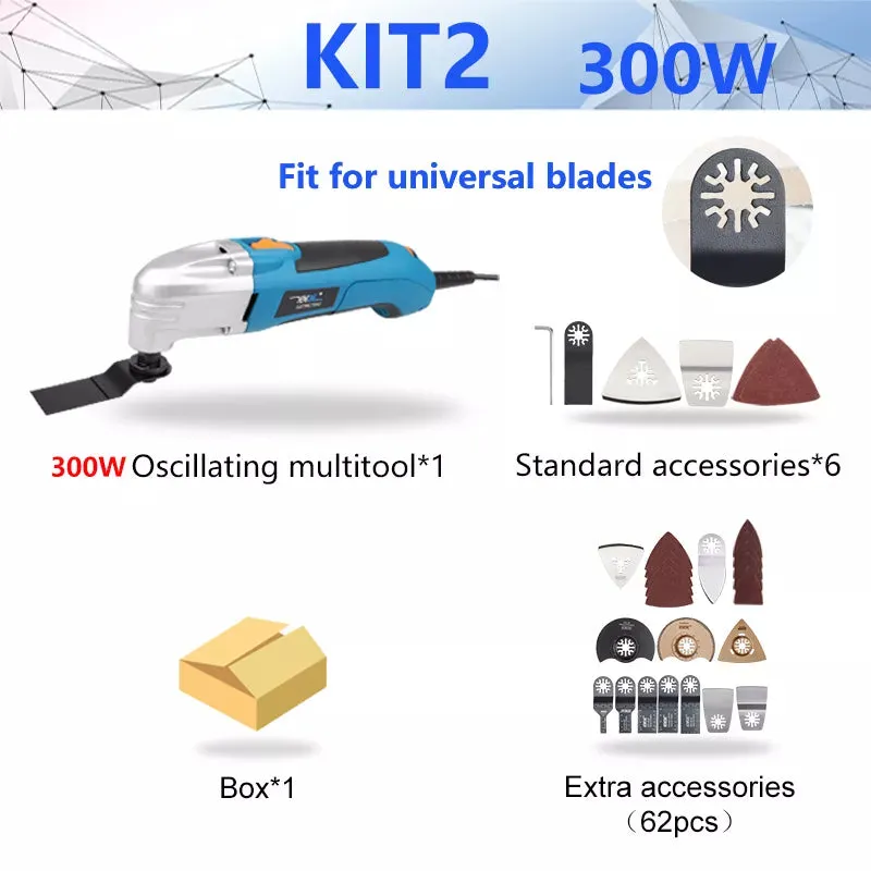 NEWONE 300w/350w/500w Oscillating Tool Multifunction Power Tool Electric Trimmer Renovator Saw 3with Handle,DIY Home Improvement