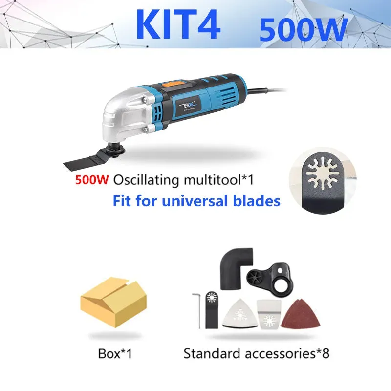 NEWONE 300w/350w/500w Oscillating Tool Multifunction Power Tool Electric Trimmer Renovator Saw 3with Handle,DIY Home Improvement