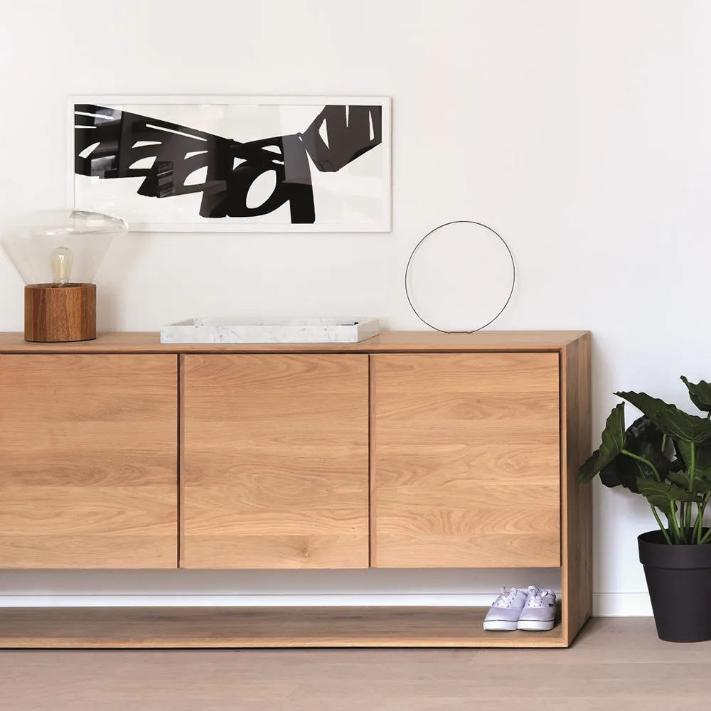 Oak Nordic sideboard - 83"