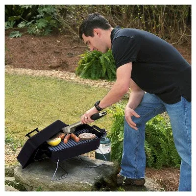 Open Box - Char-Broil Tabletop 11,000 BTU Gas Grill 465133010 - Black