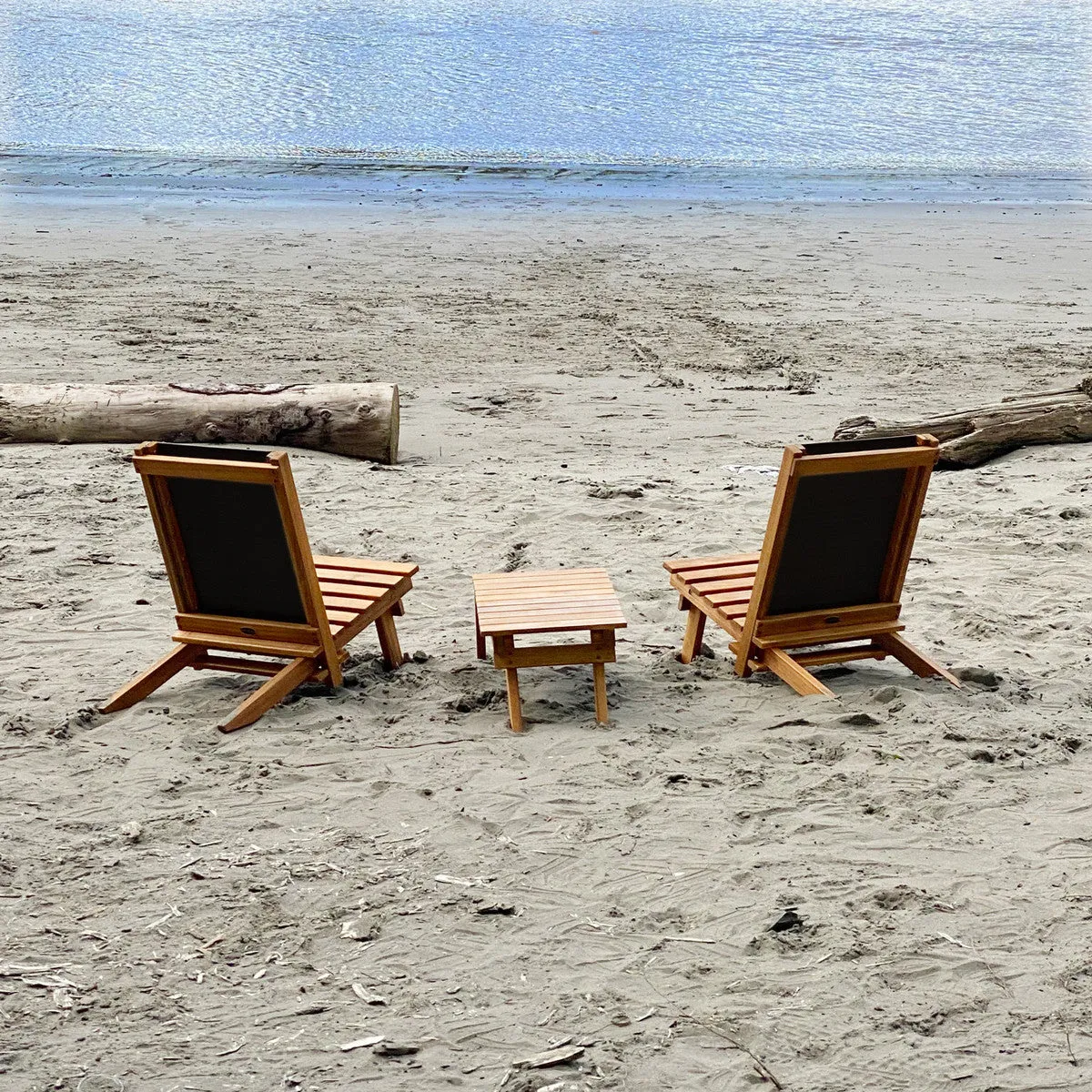 Outdoor Furniture - Patioflare Lakeside Lazy Lounge Set, Black PF10078 BK