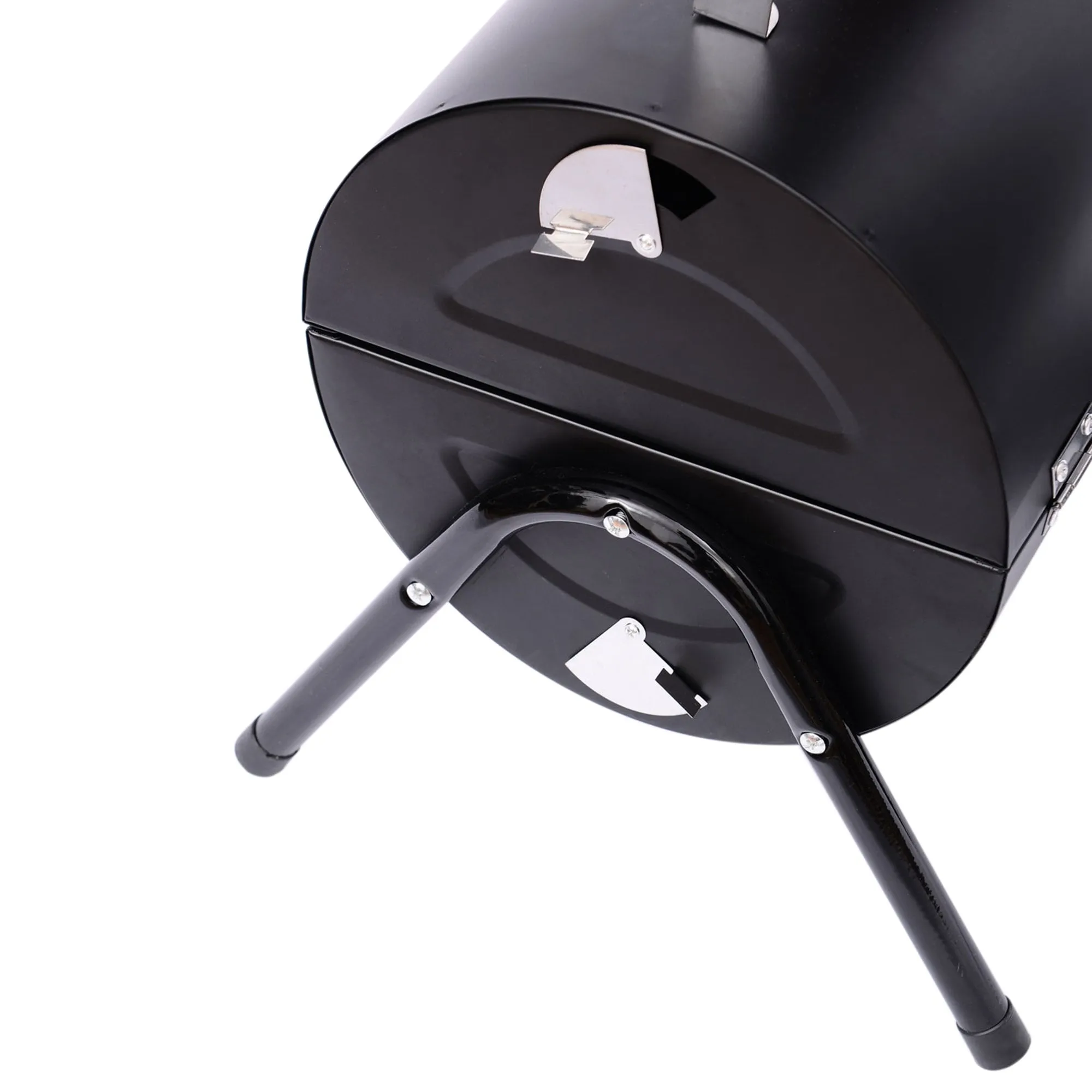 Outsunny Compact Steel Portable Charcoal BBQ Grill - Black