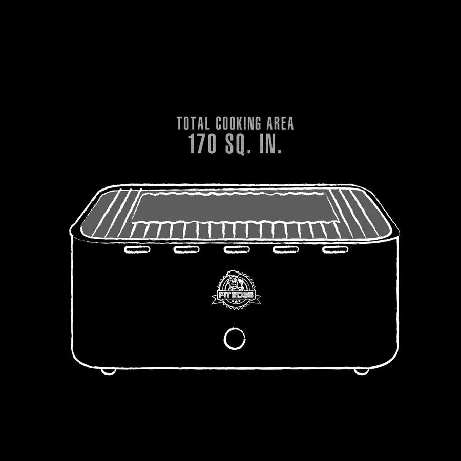 Pit Boss Pit Stop, Portable Charcoal Grill w/ Cover and Bag - Black