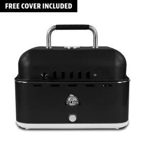 Pit Boss Pit Stop, Portable Charcoal Grill w/ Cover and Bag - Black