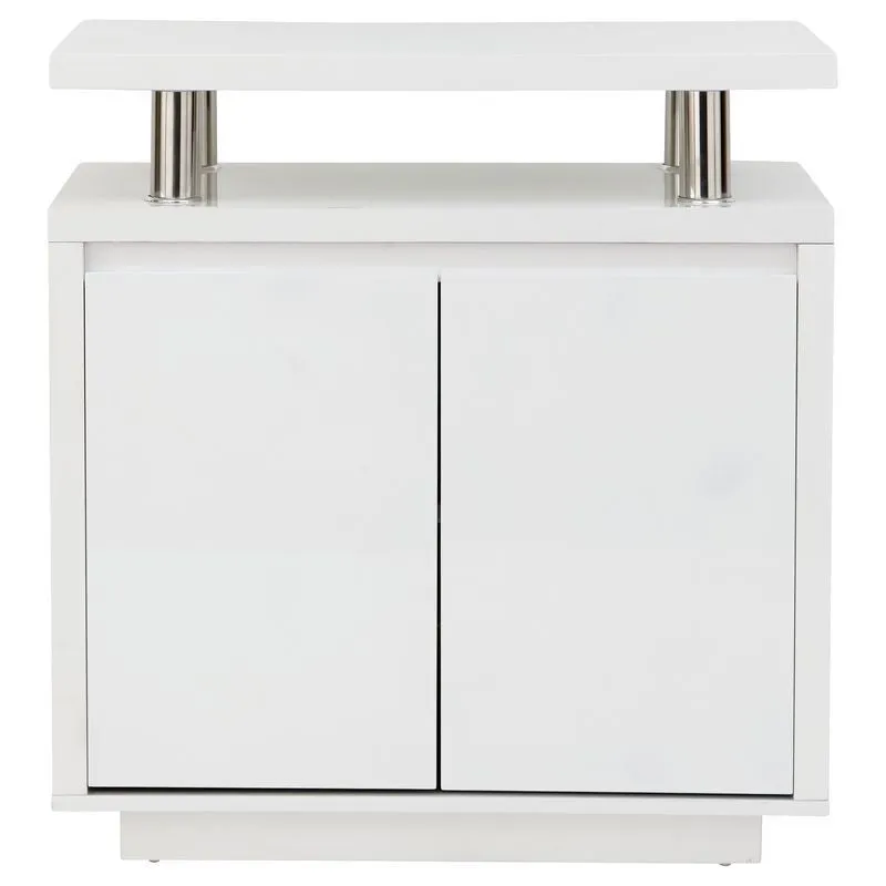 Polar Sideboard White 2 Doors 2 Shelves