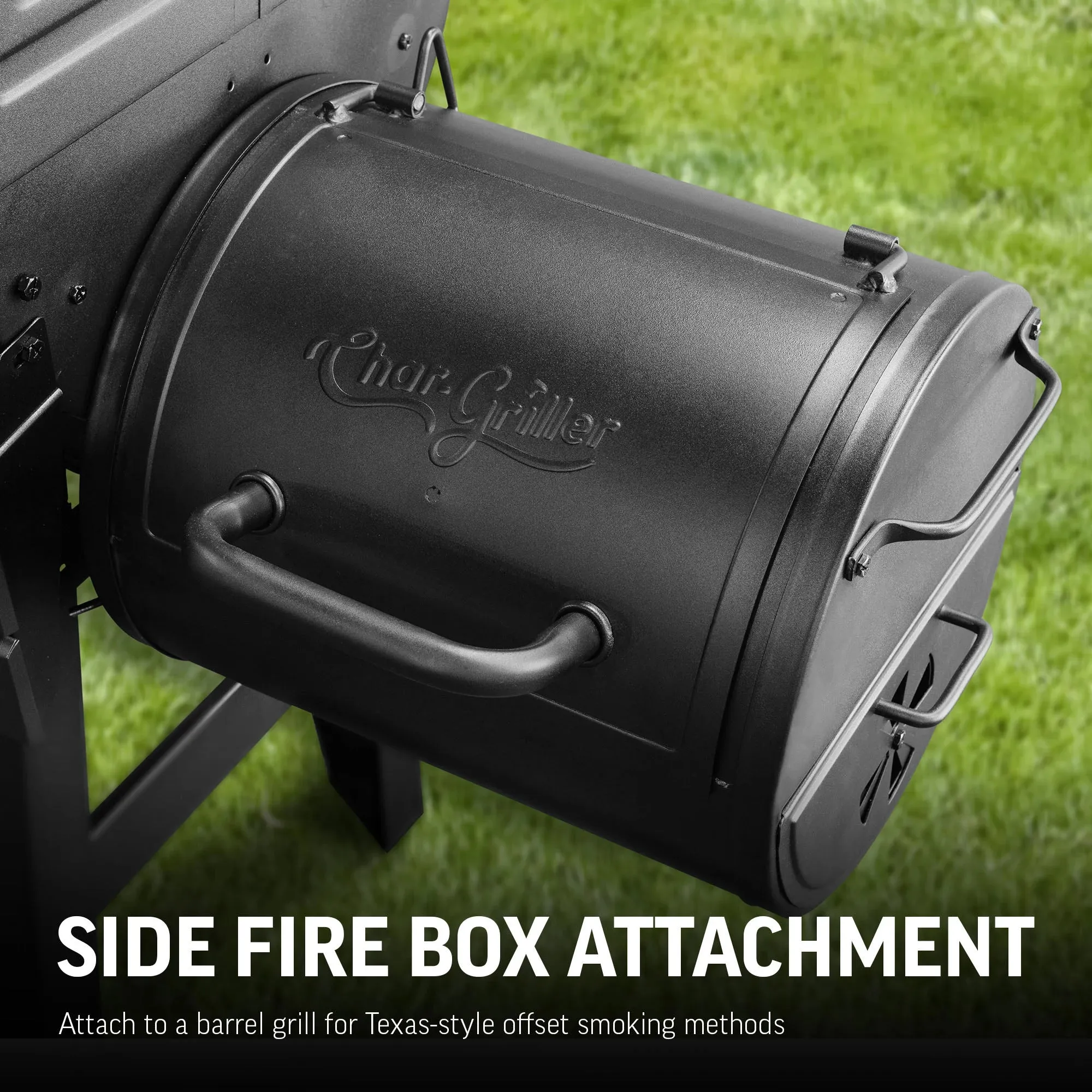 Portable Pro™ Charcoal Grill and Side Fire Box