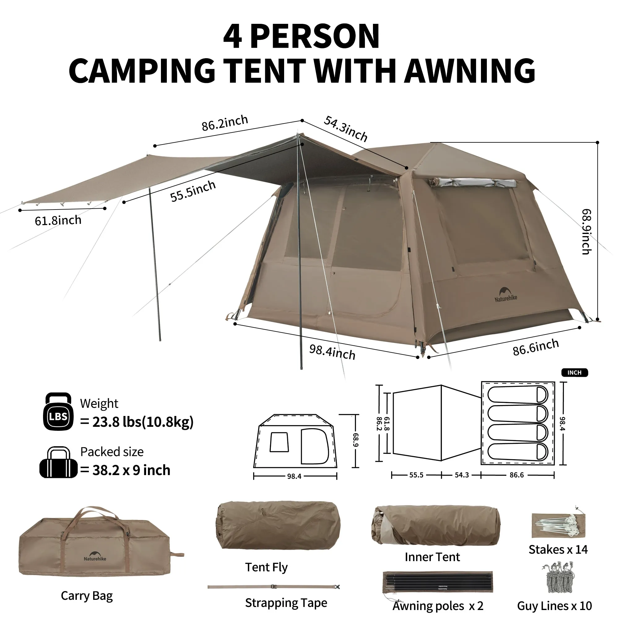 Ridge 5.0 Quick-Set Tent