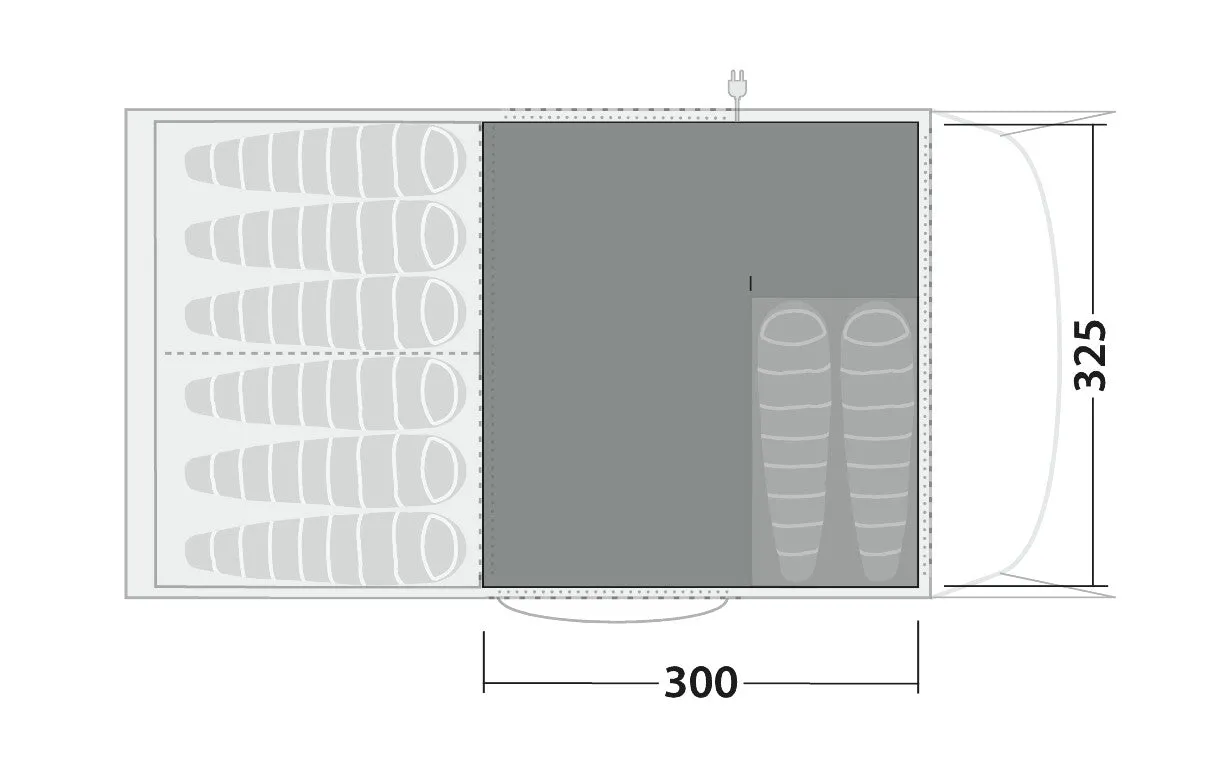 Robens Eagle Rock 6 2XP Fleece Tent Carpet 325 x 300 cm