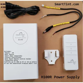 Smart Tint® Power Supply H-100R with Remote Control/Wall Switch/up to 180 sq feet