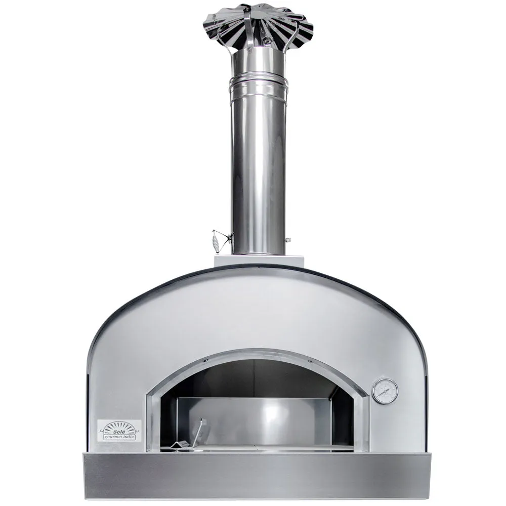 Solé Gourmet Italia Outdoor Countertop Wood-fired Pizza Oven