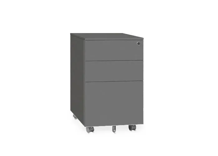 Soler Metal Mobile Pedestal - Charcoal