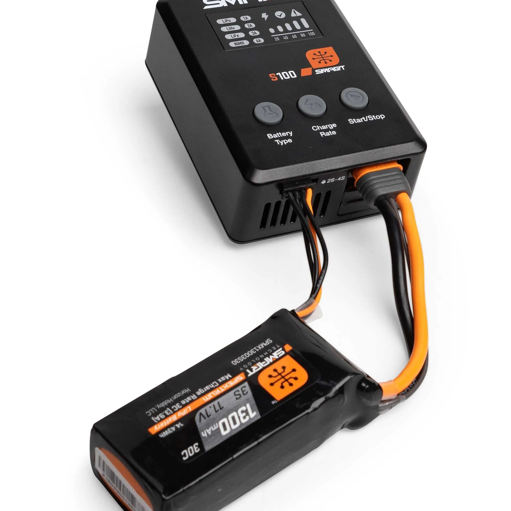 Spektrum S100 1x100W USB-C Smart Charger, 65W USB-C GaN Power Supply Combo