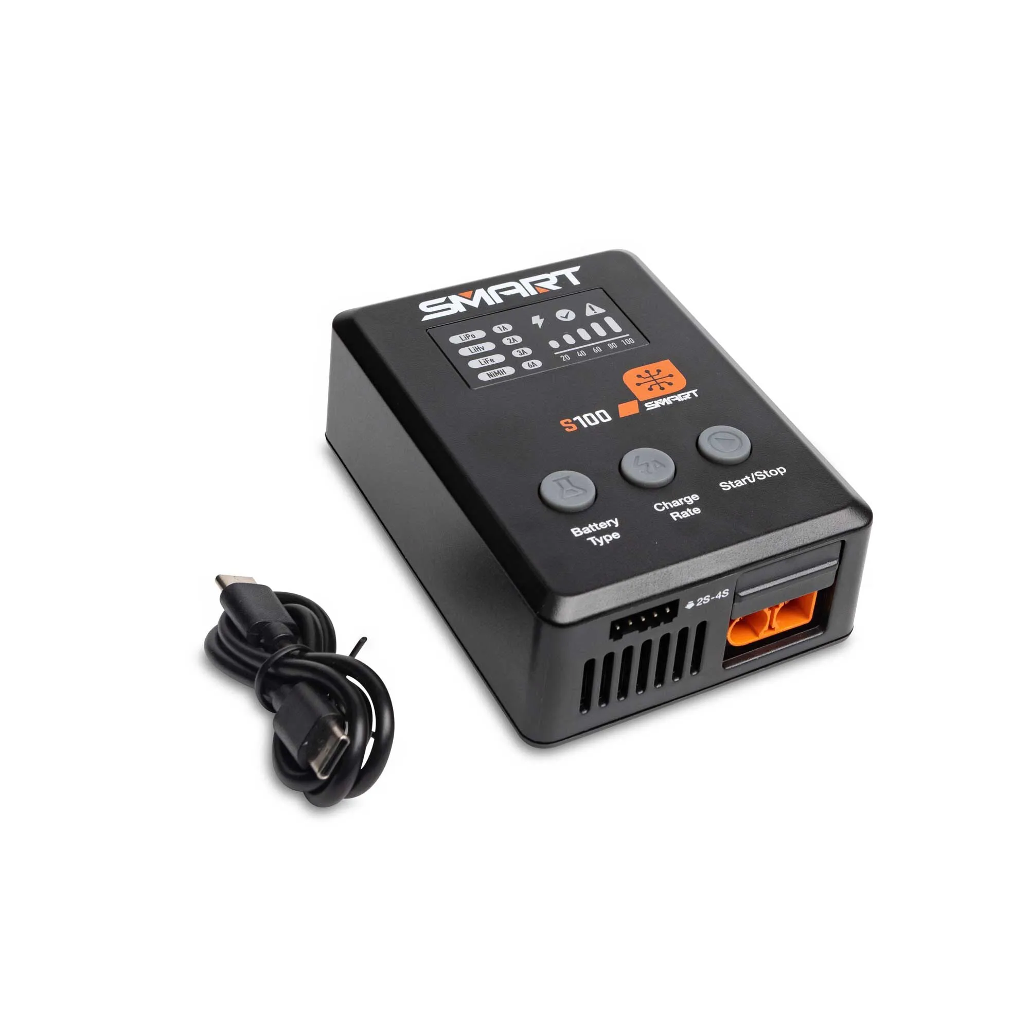 Spektrum S100 1x100W USB-C Smart Charger, 65W USB-C GaN Power Supply Combo