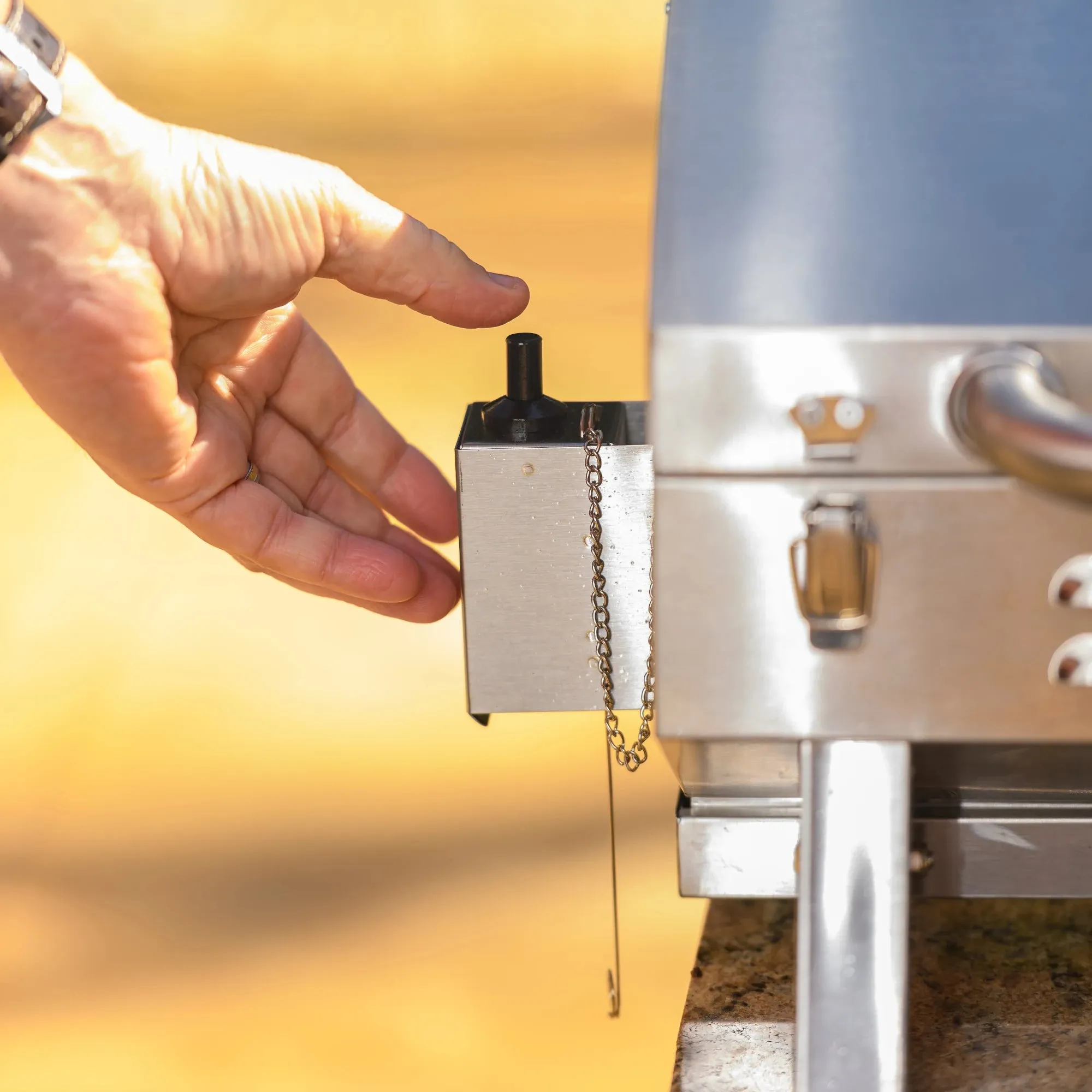Stainless Steel 1-Burner Propane Gas Tabletop Grill