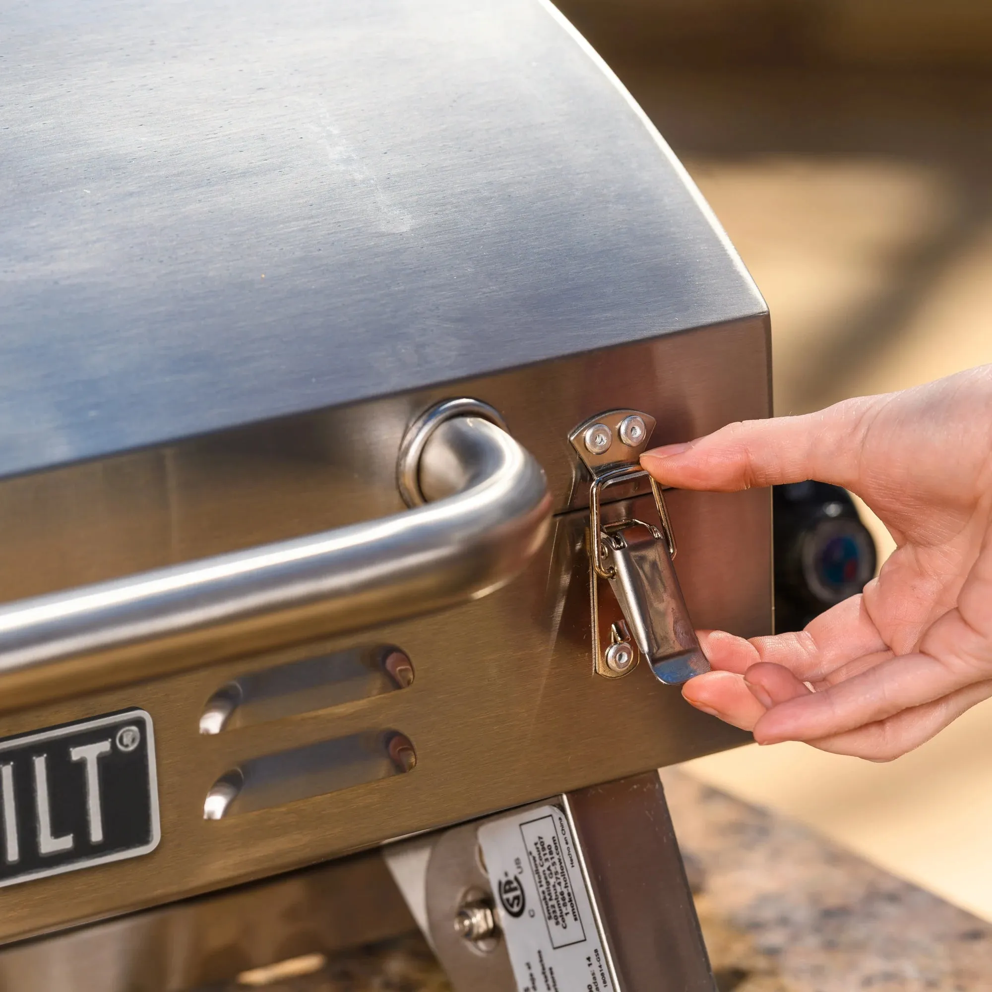 Stainless Steel 1-Burner Propane Gas Tabletop Grill