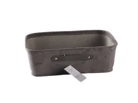 Suede Basket Grey 38cm x 26cm x 12cm