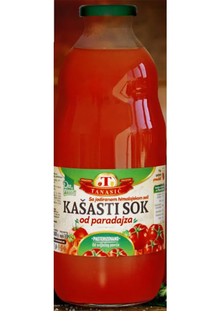 Tanasic Pulpy fresh tomato juice MILD 1L