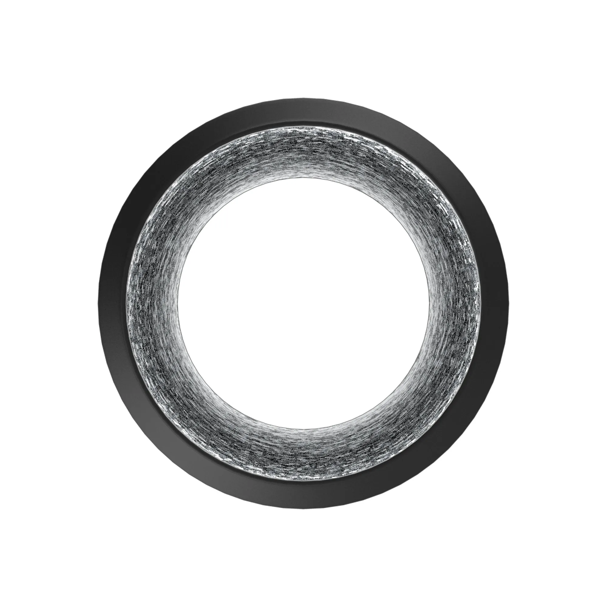 TerraBloom 8" Air Duct - 8 FT Long, Black Flexible Ducting with 2 Clamps