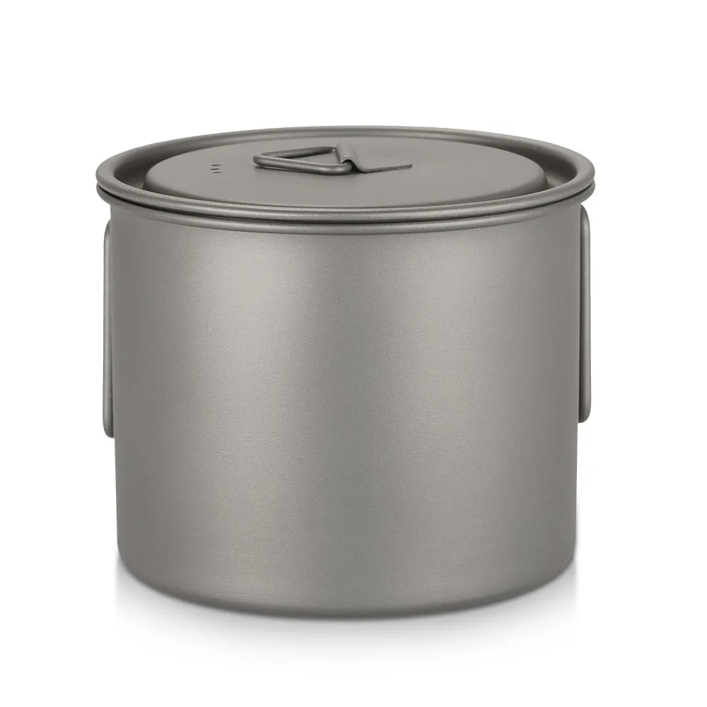 Titanium Water Mug Outdoor Camping Tableware Portable Survival Picnic Set Water Cup Travel Coffee Tea Pot with Handle
