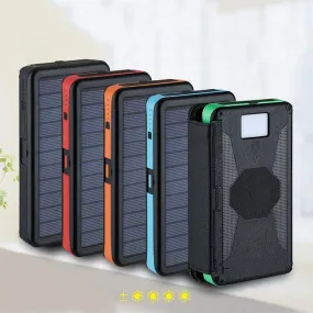 Universal 20000mAh Solar Power Bank Panel Charger Outdoor Battery Power Bank For Phone Tablets mobile