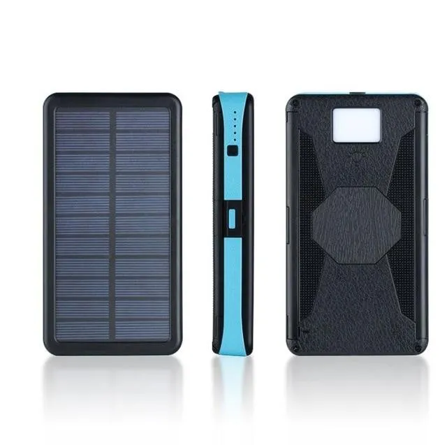 Universal 20000mAh Solar Power Bank Panel Charger Outdoor Battery Power Bank For Phone Tablets mobile