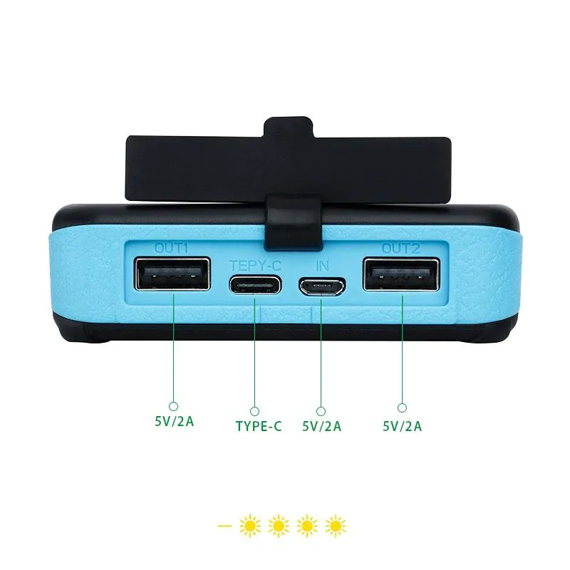 Universal 20000mAh Solar Power Bank Panel Charger Outdoor Battery Power Bank For Phone Tablets mobile
