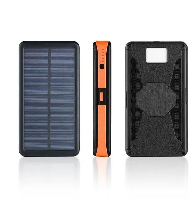 Universal 20000mAh Solar Power Bank Panel Charger Outdoor Battery Power Bank For Phone Tablets mobile