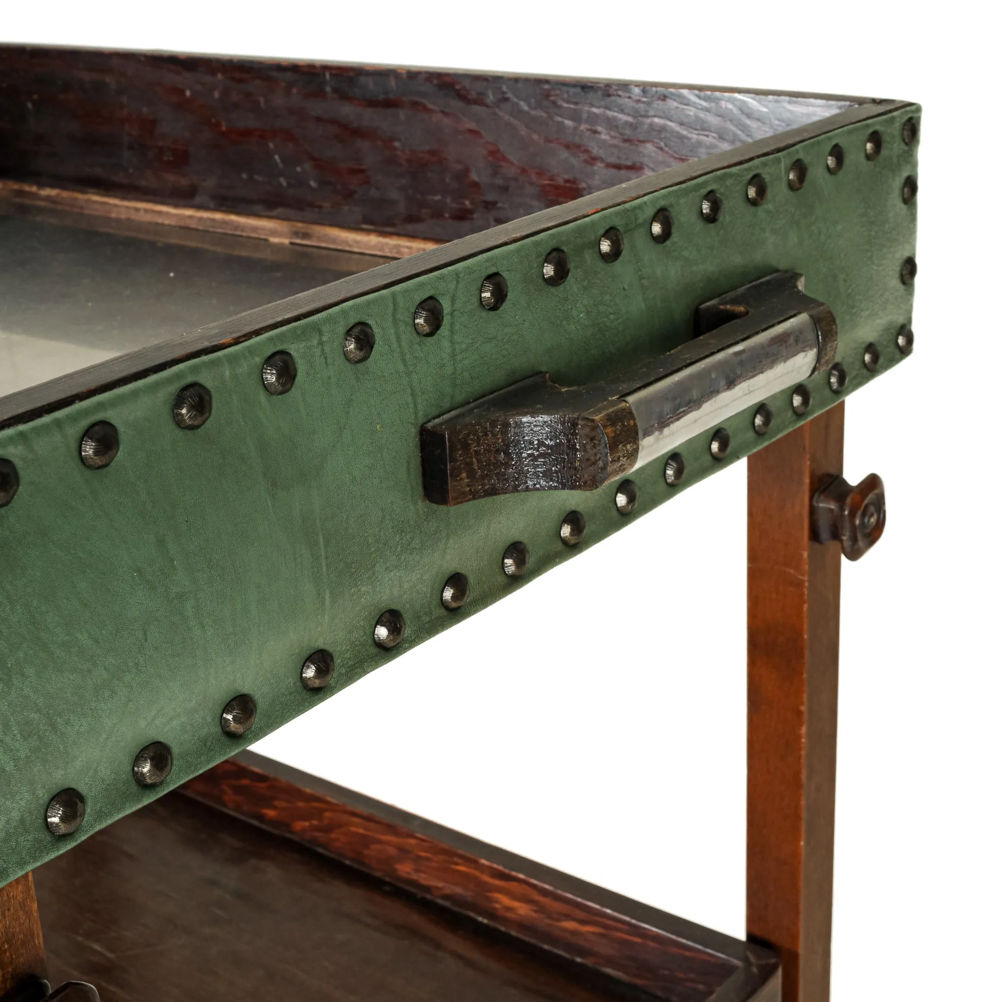 Vintage Folding Drinks Cart w/Aluminum Top