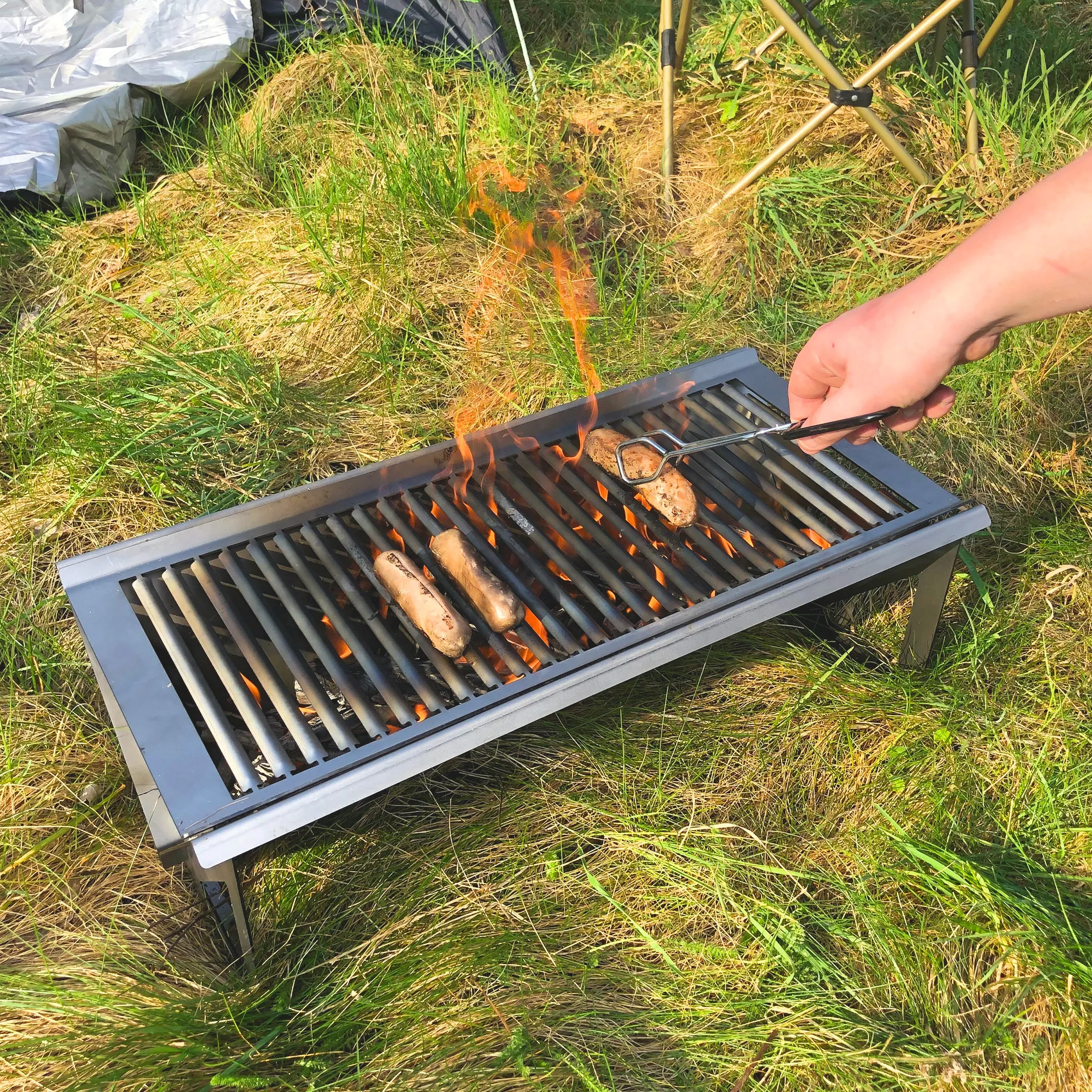 Volcann™ Large Flatpack Portable Full Grill Top BBQ