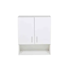 white storage cabinet
