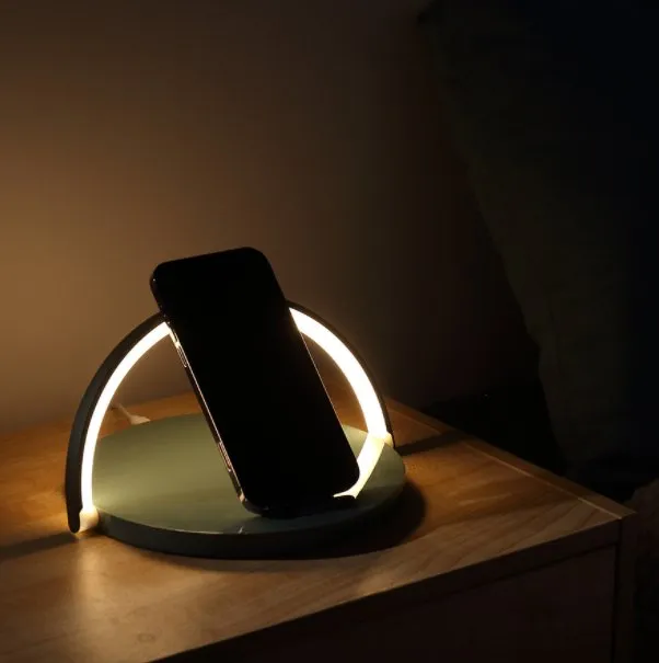 Wireless Charger with Phone Stand & Lamp