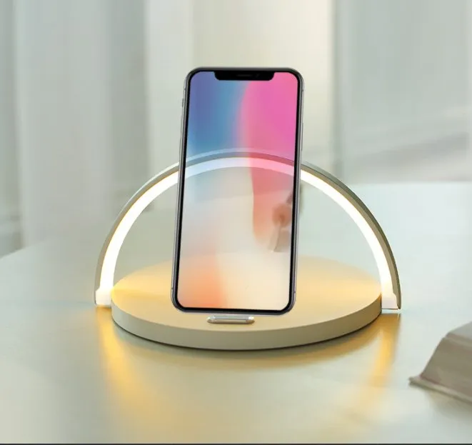 Wireless Charger with Phone Stand & Lamp