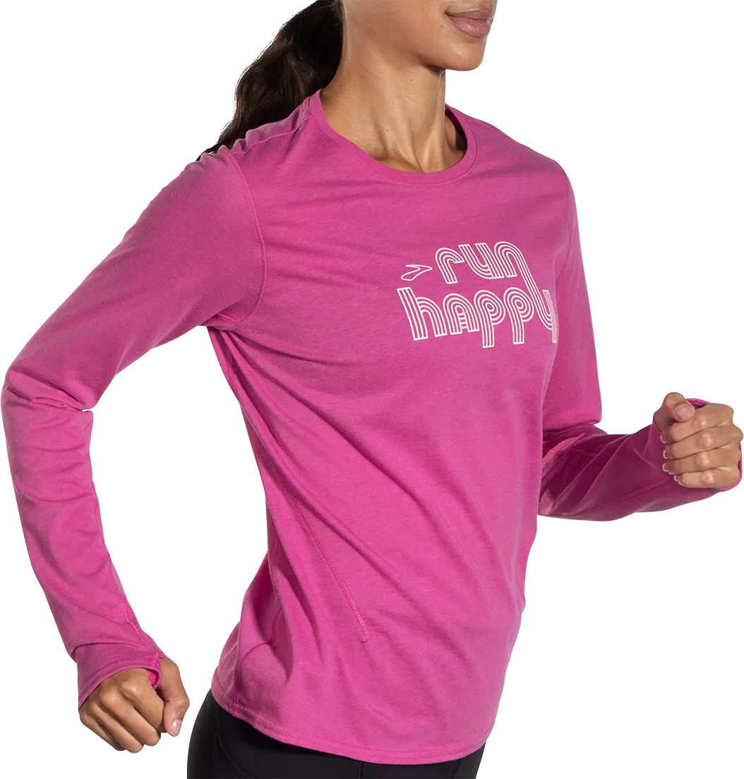 Women’s Distance Long Sleeve 2.0 (603 - Heather Frosted Mauve/RetroRH)