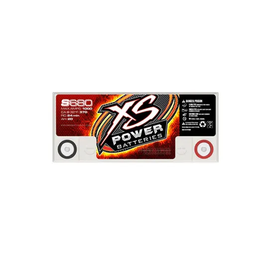 XS Power S680 AGM Battery - 12V, 370CCA - XSP-S680