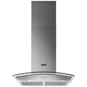Zanussi ZHC62352X 60cm Chimney Cooker Hood, Stainless Steel, C Rated